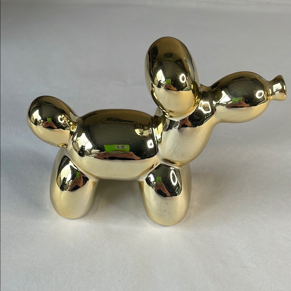 Shiny‎ Gold Balloon Dog Figurine